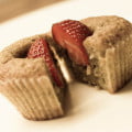 muffins med jordbær