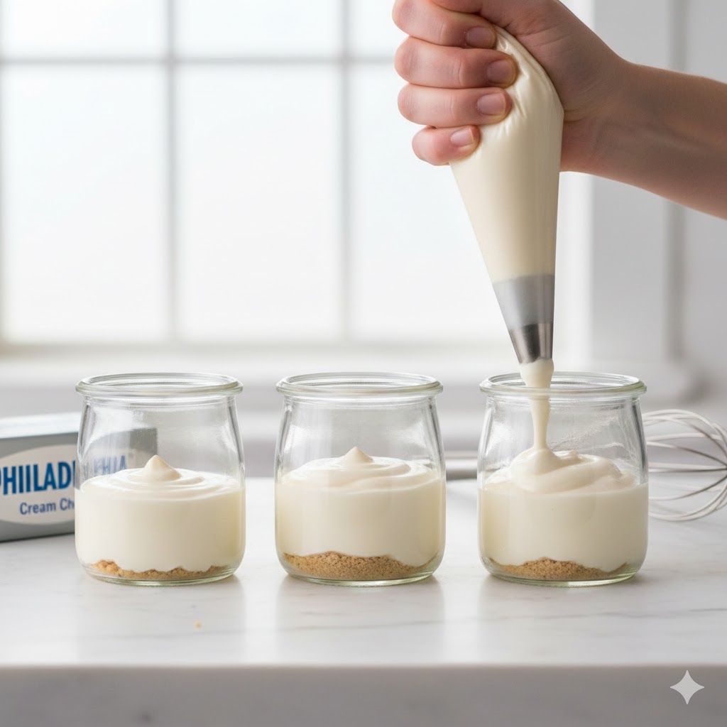 ostekake glass krem prosess