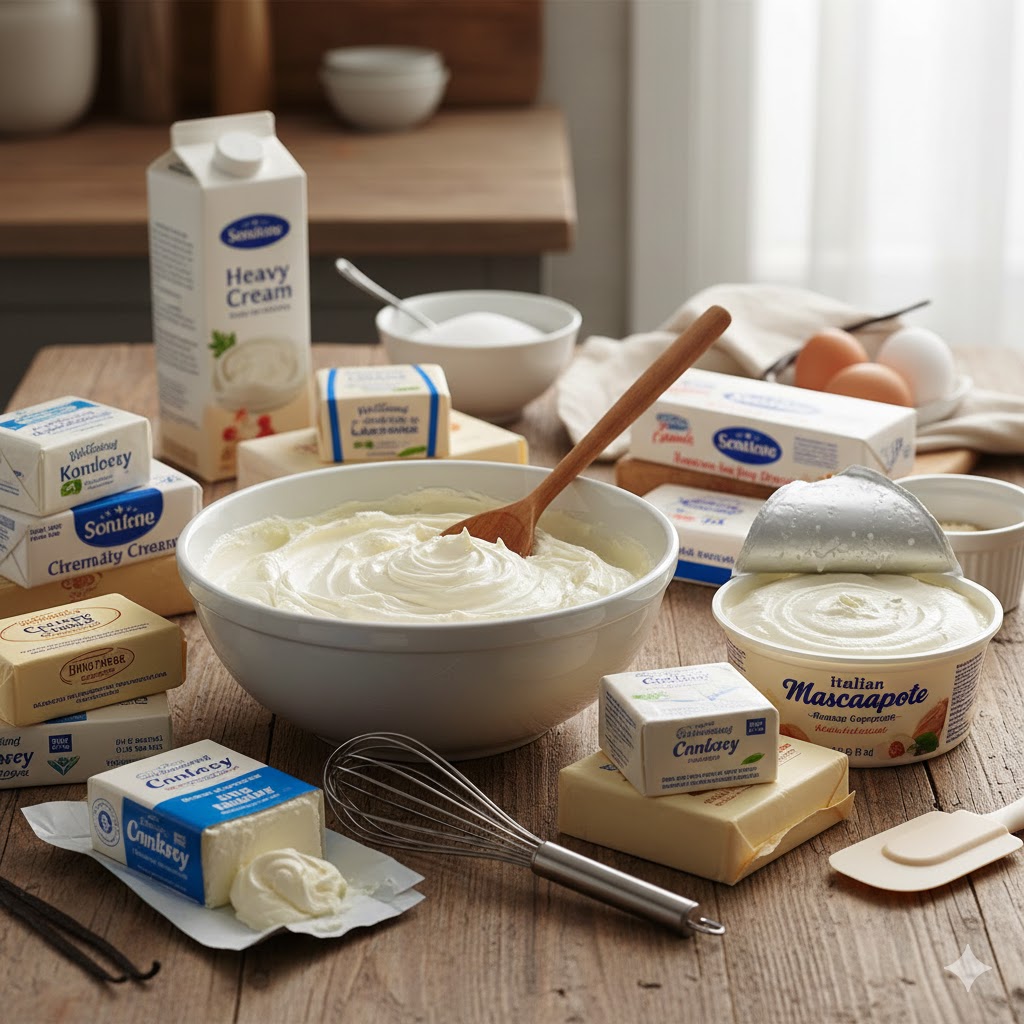 ostevarianter flytende ostekake