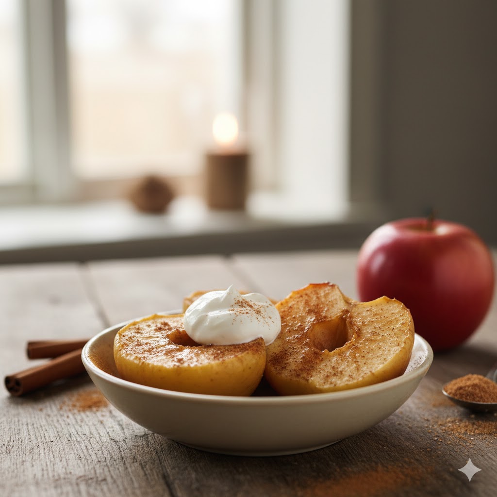 rimelig bakt eple kanel