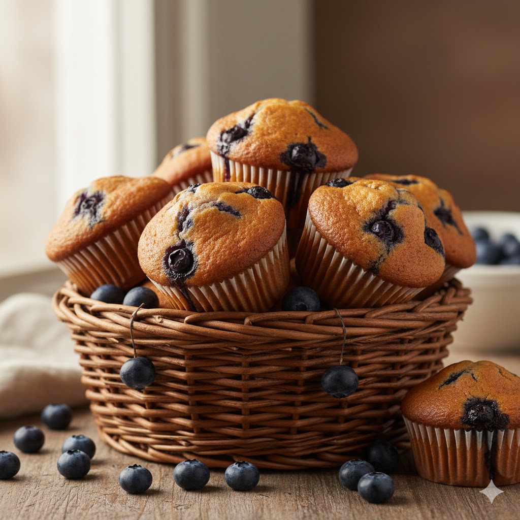 saftige muffins raskt