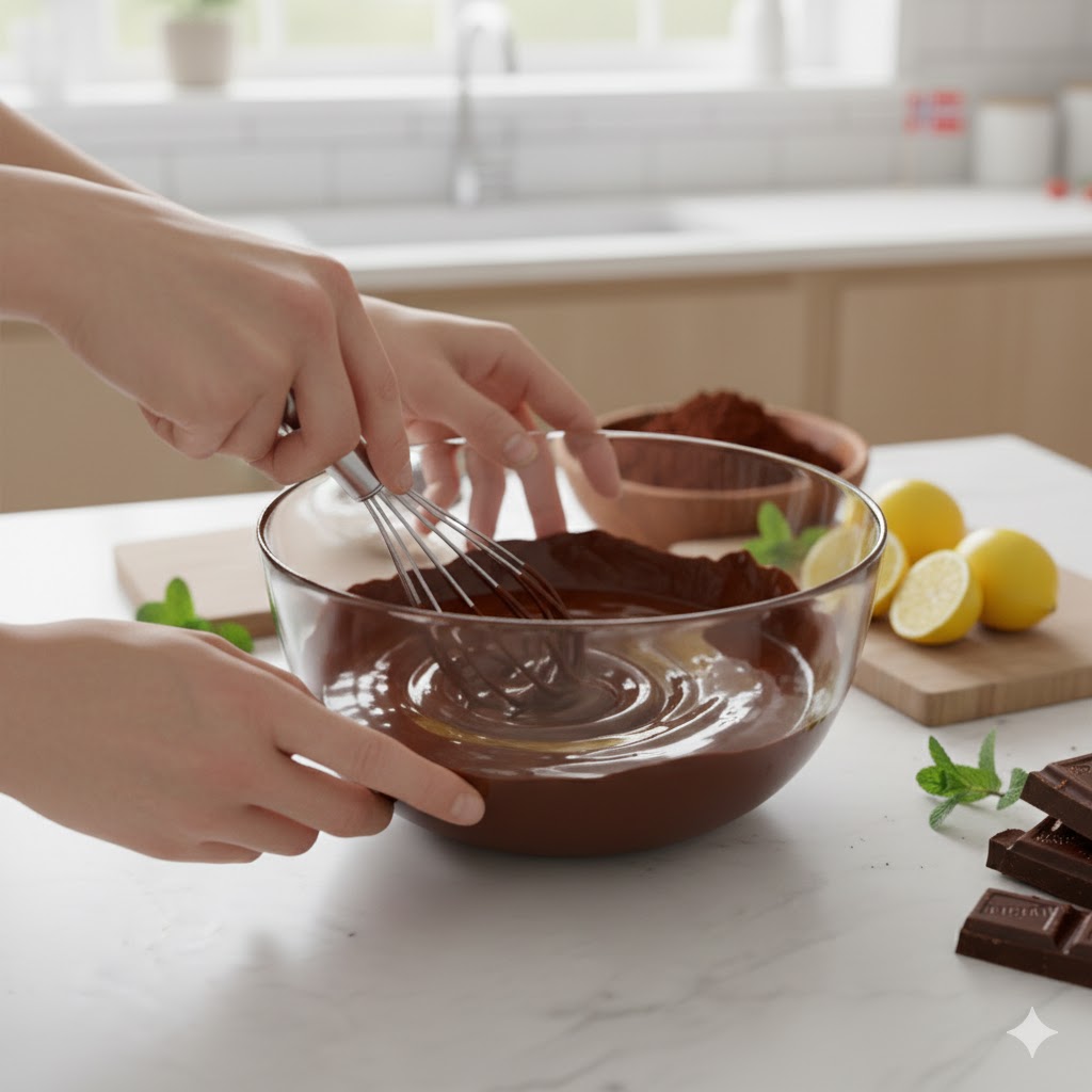 smor og sukker blanding