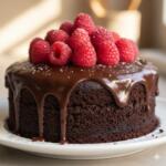 vegansk sjokoladekake med glasur