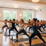 Vinyasa yoga class